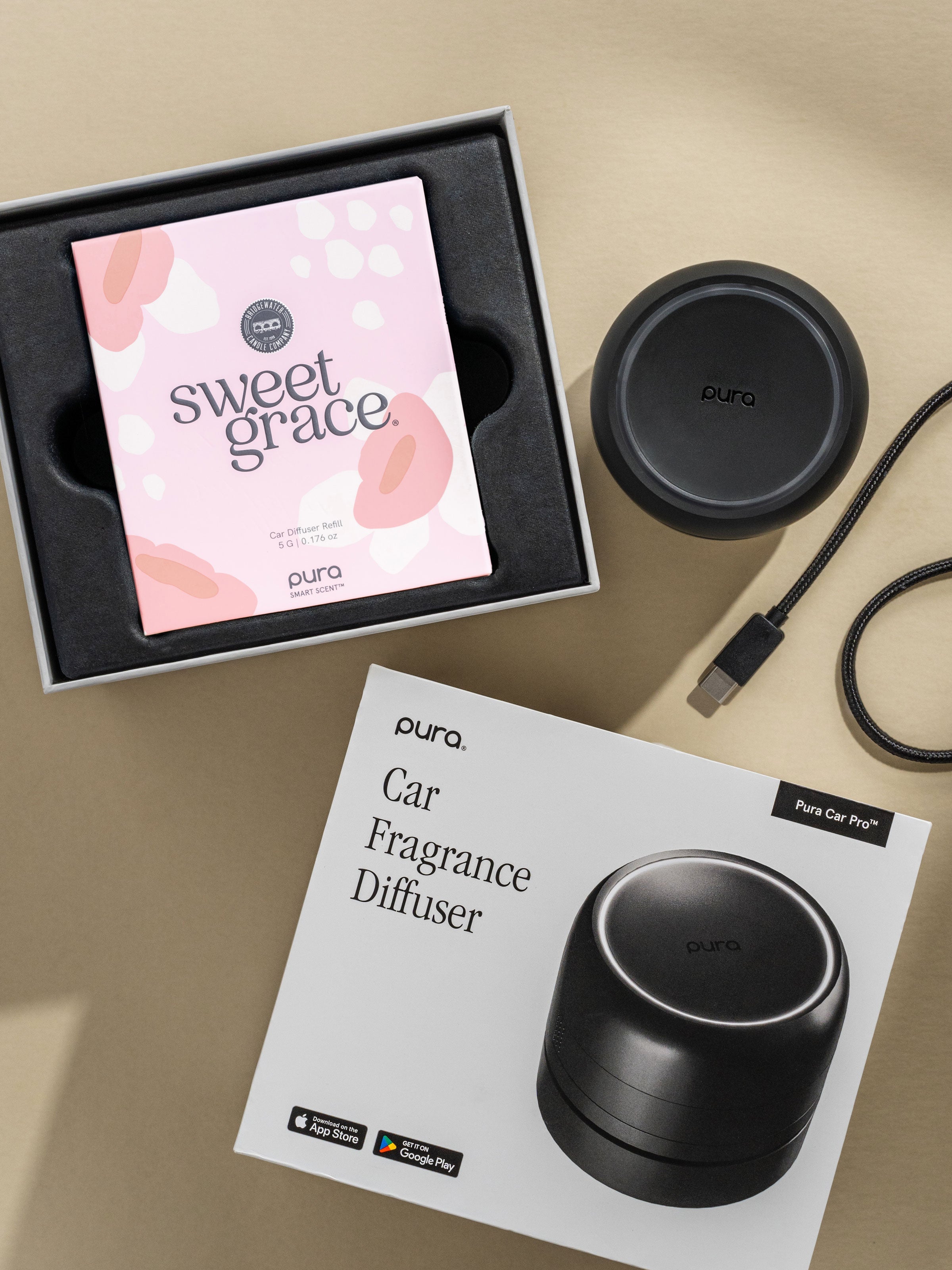 Sweet Grace Car Set - Soft Scent Moment